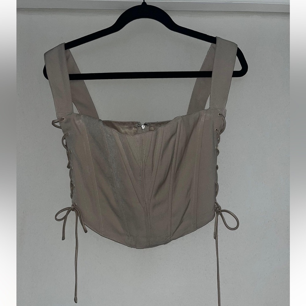 Mystique boutique side tie corset top